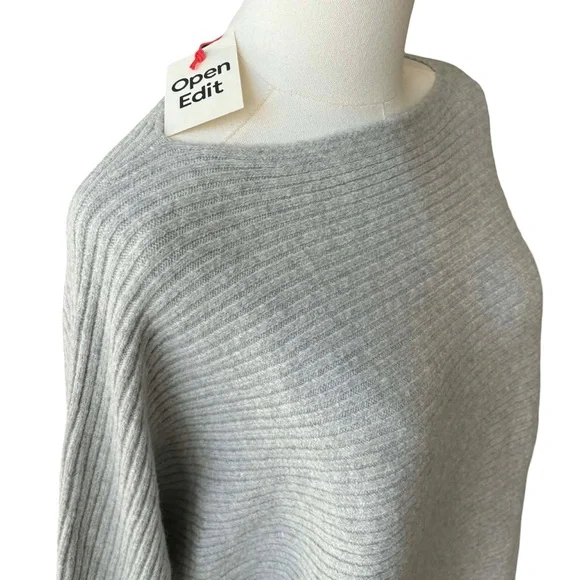 Open Edit Ribbed Boatneck Sweater - Picture 5 of 8